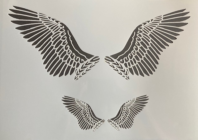 STENCIL ANGEL WINGS - DIY Hardware &amp; Crafts